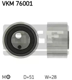Ролик натяжителя ремня SKF VKM 76001